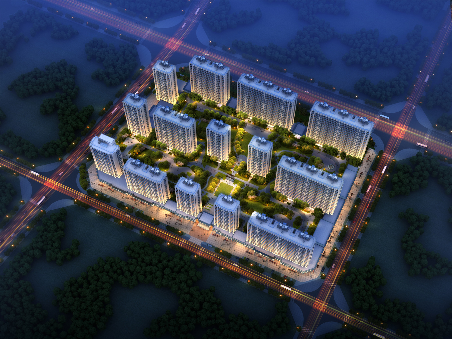 富强村改造工程效果图